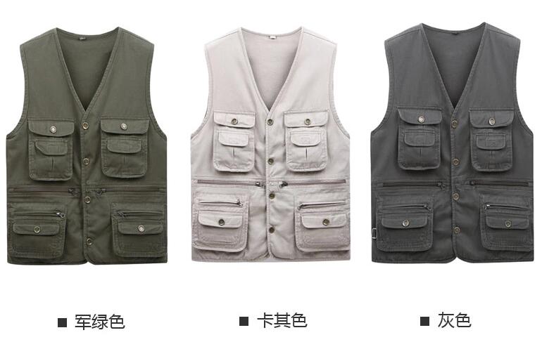 全棉多口袋馬甲4