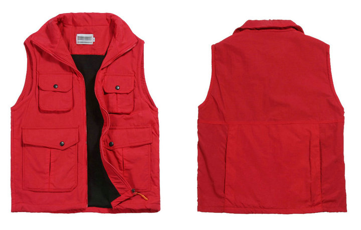 多口袋抓絨馬甲