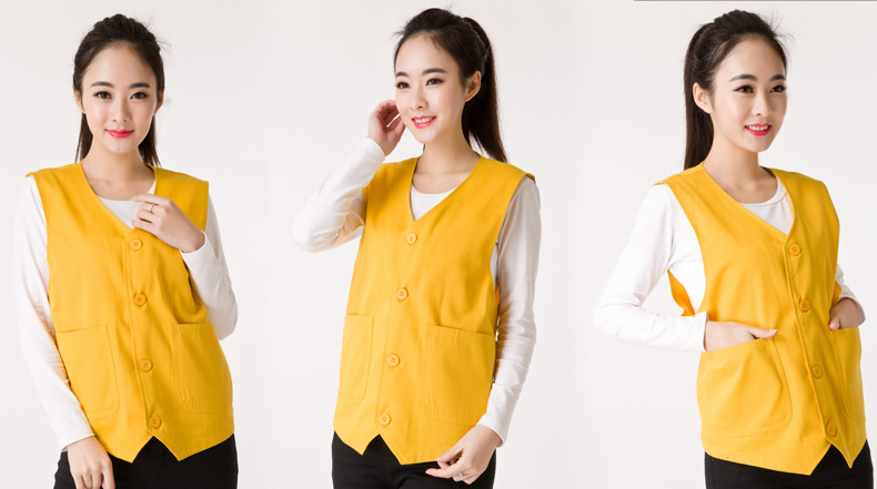 簡約兩口袋鈕扣馬甲3