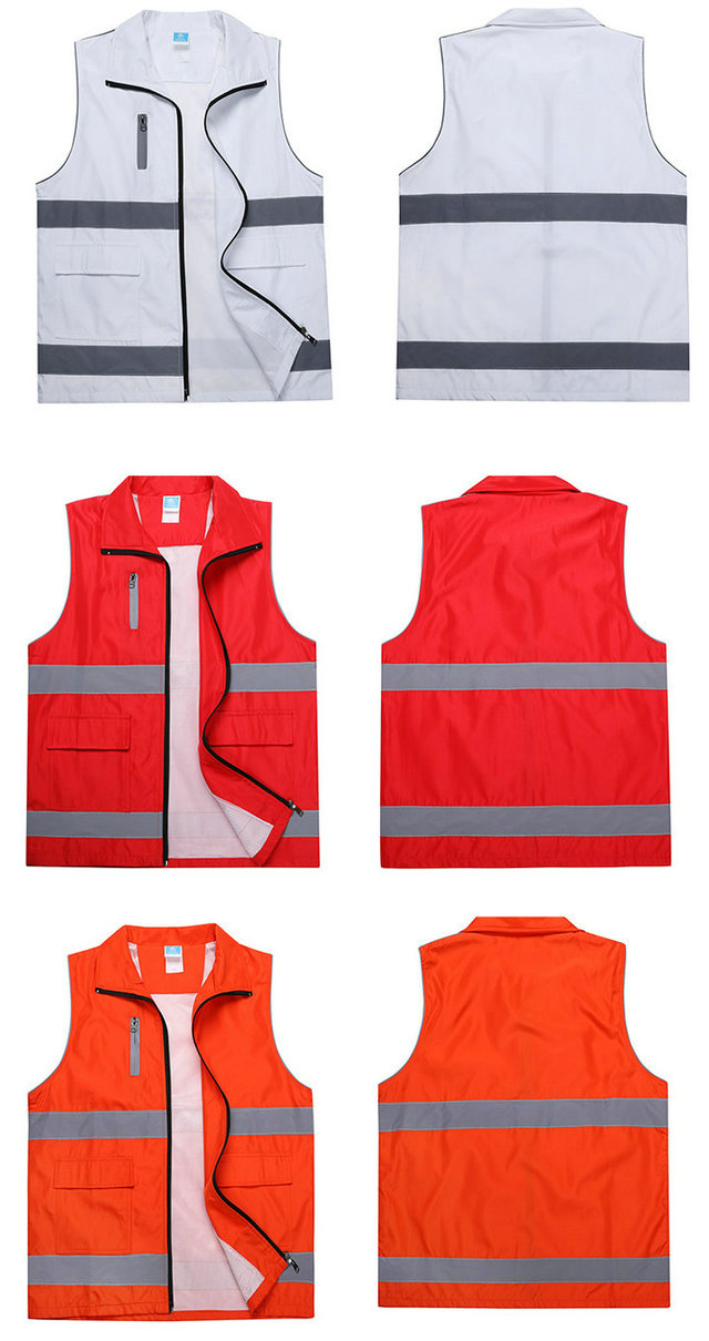 加厚雙層反光條網格馬甲3